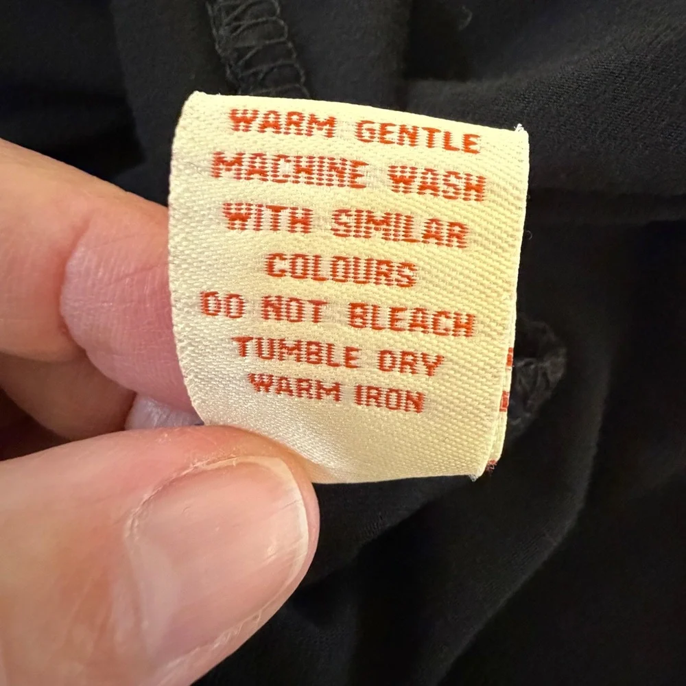 Black A-Line Dress with Pockets - Classic Minimal Style - - Picture 7 of 8